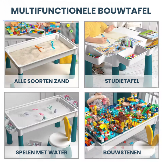 MultiPlay™ – 6-in-1 Speeltafel – Creatief & Educatief Speelcentrum