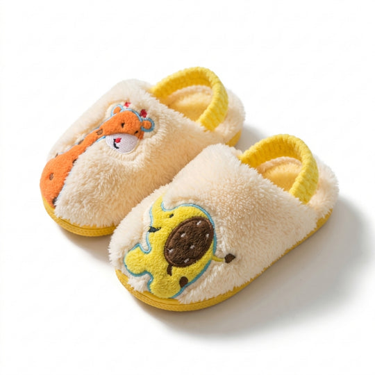 DinoStep – Pluche Kinderpantoffels met Dinosaurusdesign