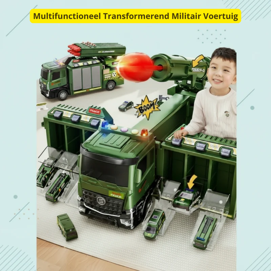 BattleRover™ – Stoere Militair Speelgoedtruck met Lanceermechanisme