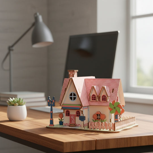 SunflowerManor – 3D Houten Bouwpuzzel Villa