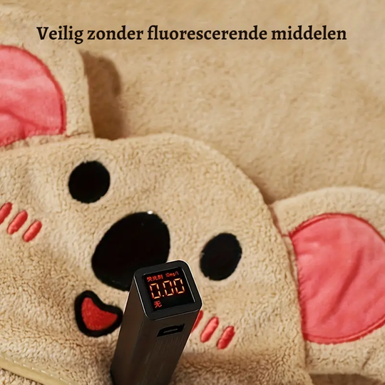 KoalaTowel™ – Microvezel Badcape & Badjesset voor Peuters 0–3 Jaar