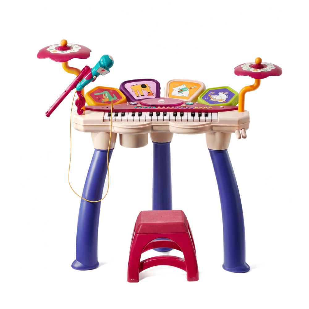 <font dir="auto" style="vertical-align: inherit;"><font dir="auto" style="vertical-align=" inherit>Mini piano électronique pour enfants Babycare, un jouet musical pour débutants, adapté aux garçons et aux filles.</font></font>