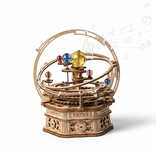 StarryTune™ – 3D Houten Draaibaar Sterrennacht Mechanische Muziekdoos