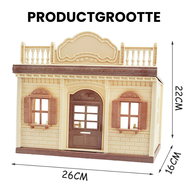 TinyVilla™ – 1:12 Poppenhuis Meubelpakket – Keuken & Dinette