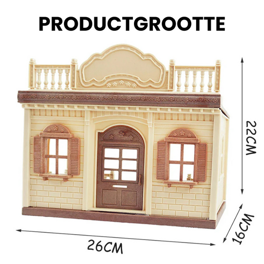 TinyVilla™ – 1:12 Poppenhuis Meubelpakket – Keuken & Dinette