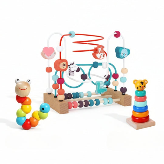 WoodenPlaySet – 3-delige Houten Speelgoedbundel