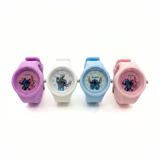 StitchGlow – Stitch Kinderhorloge met Pastel Design