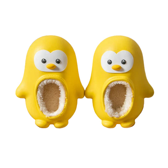PenguSteps™ – Warme Antislip Pinguïn Pantoffels Kindervoetjes