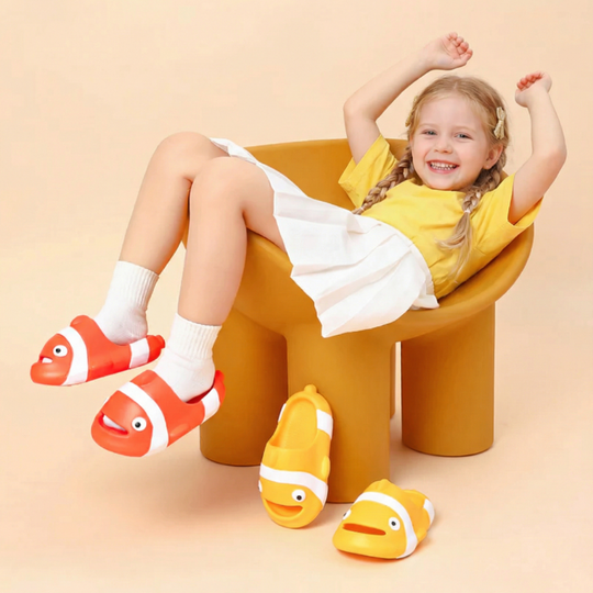 ClownCloud – Cartoon Clownvis Kinderslippers