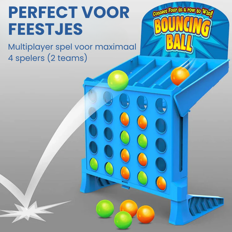 Bounce4™ – Connect 4 Stuiterbal Spel