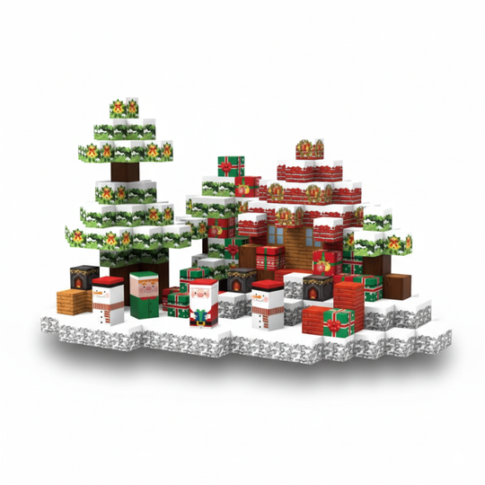MagniXmas™ – 150-delige Magnetische Kerstthema Bouwblokken Set
