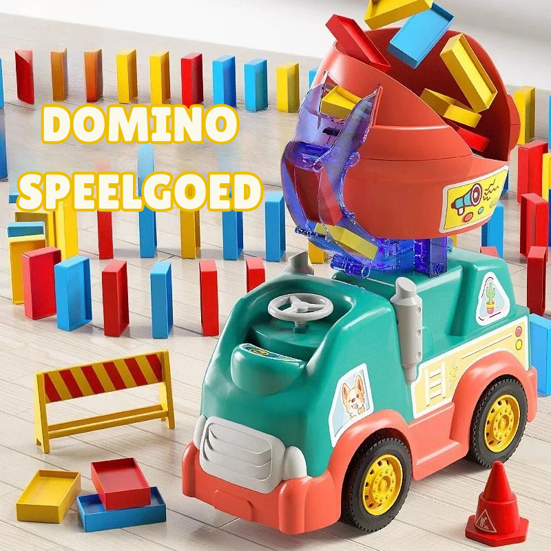 FunDomino™ – Domino Bouwset voor Kinderen – Creatief en Educatief Speelgoed