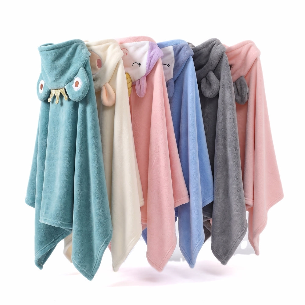 SnuggleHood – Geborduurde Babybadcape