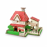 SunnyHouse – 3D Houten Bouwpuzzel Huis