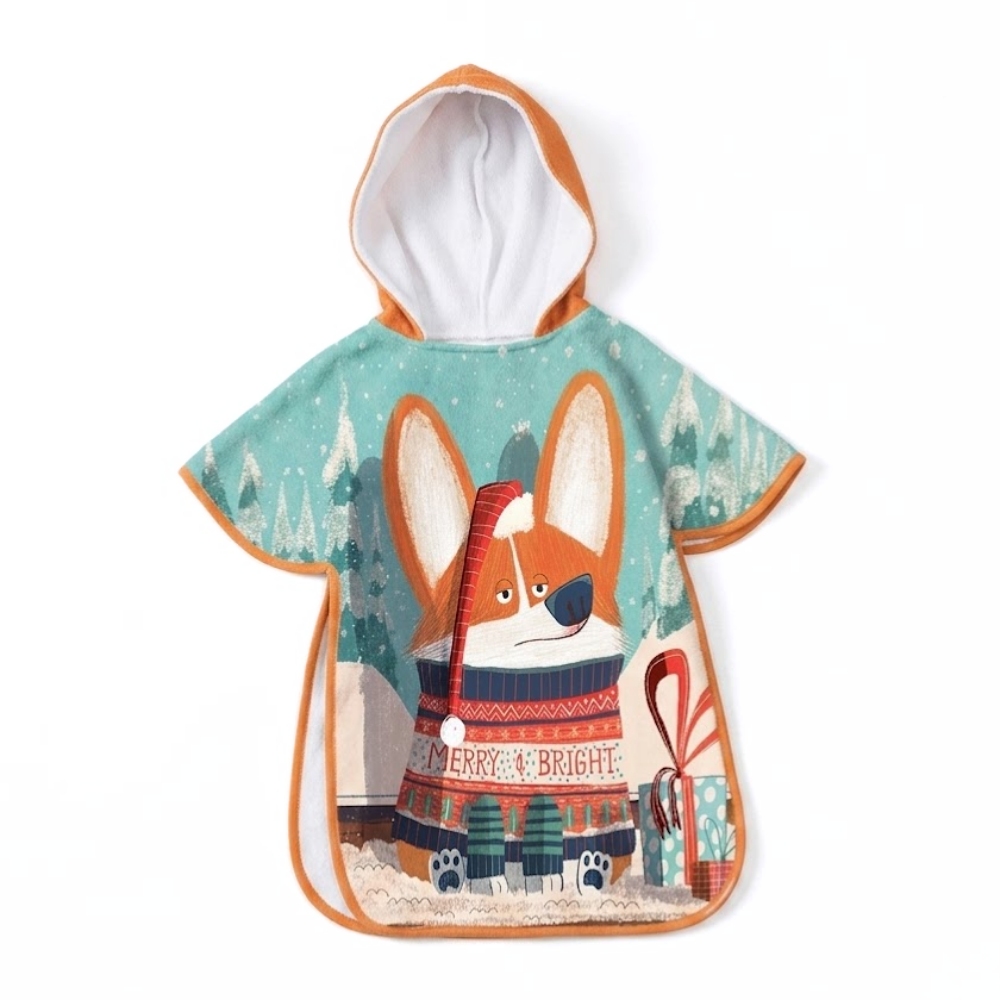 SunnyWrap – Microvezel Strandponcho voor Kinderen