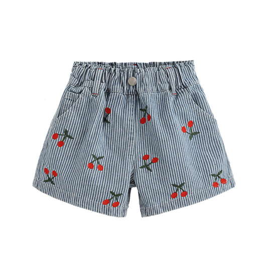 Ronja – Kersen Denim Broekjes