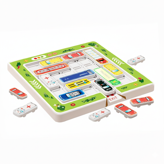 TrafficGrid™ – 22-delig Verkeerspuzzelspel met Auto’s & Wegen