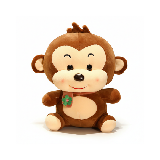 MonkeyBuddy – Zachte Pluche Apenknuffel met Sjaaltje