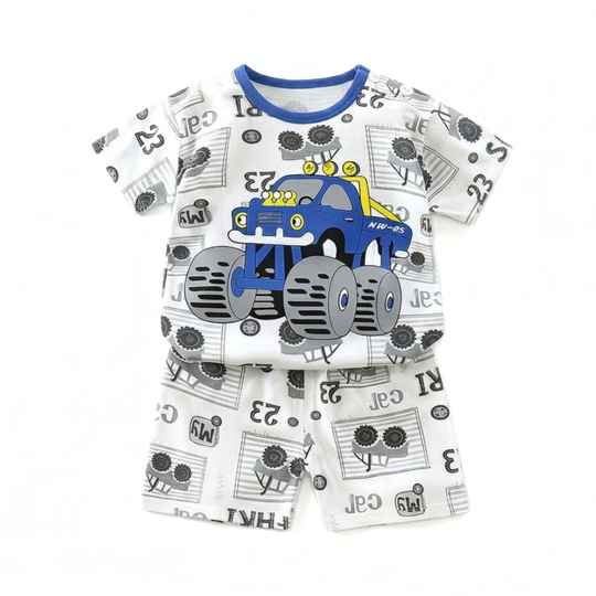 HappySprout – Kinder Zomerset met Cartoonprint