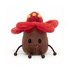 KapokCuddle – Rode Bloem Knuffel Sleutelhanger