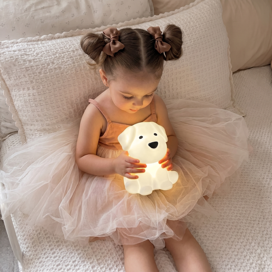 PuppyGlow – Siliconen Hond Nachtlamp met Touchbediening