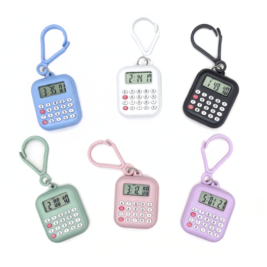 CalcuClip – Digitale Rekenmachine Horloge Sleutelhanger