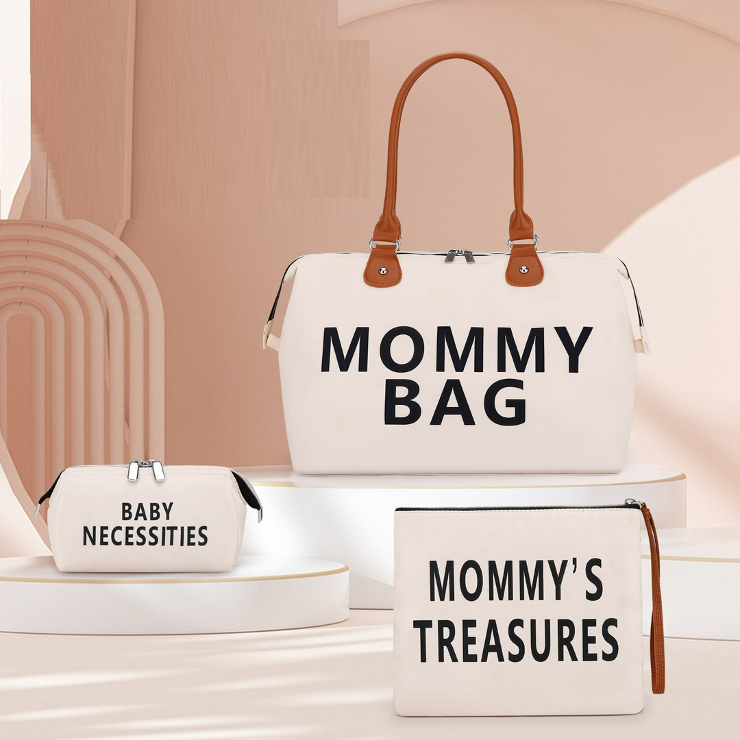 CarryAll™ – 3-Delige Mama Tas Set – Stijlvolle Complete Luiertas Oplossing