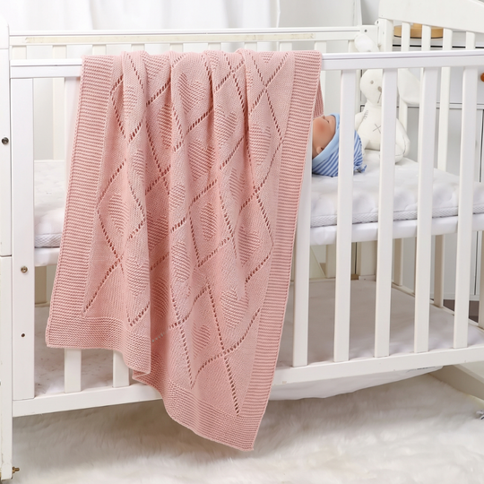 CozyCotton – Soft Cotton Knitted Baby Blanket, Cosy Comfort for Babies