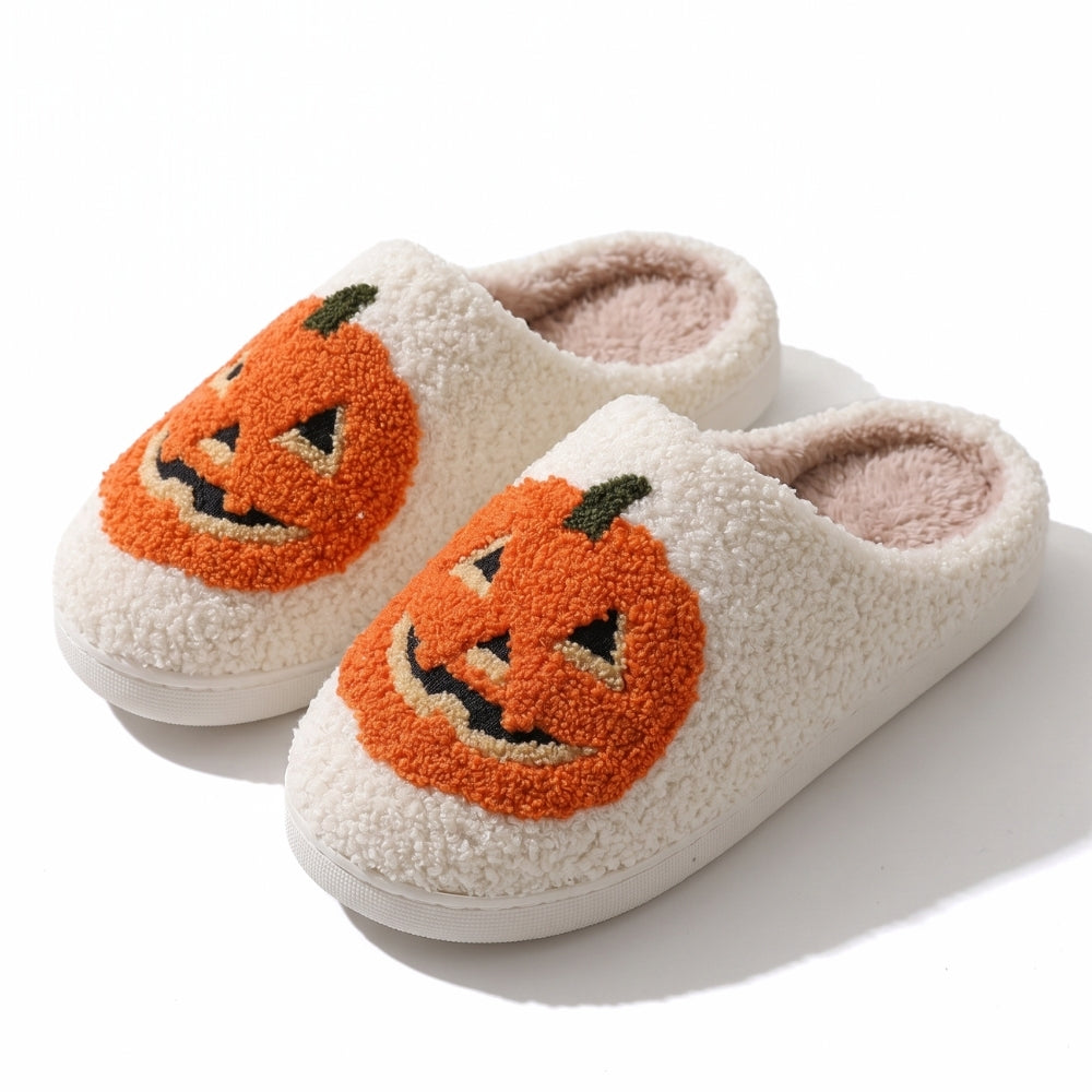 SpookStep – Pluizige Pantoffels met Halloweenmotieven