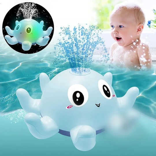 Glowy™ Badfontein met Licht – BadSpeelgoed voor Kinderen | Waterfontein & Discolichtjes