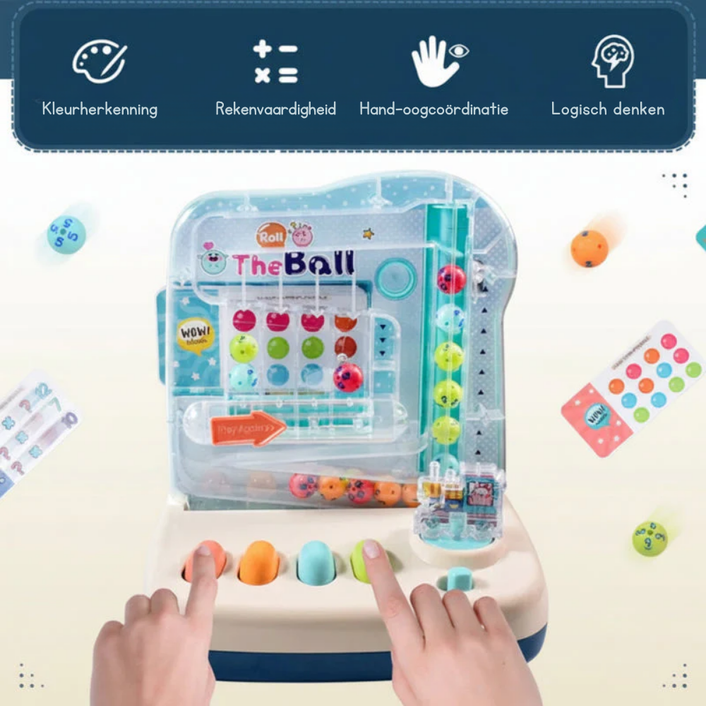 Tellino – Montessori Rekenspel Ballenbaan met Telkralen