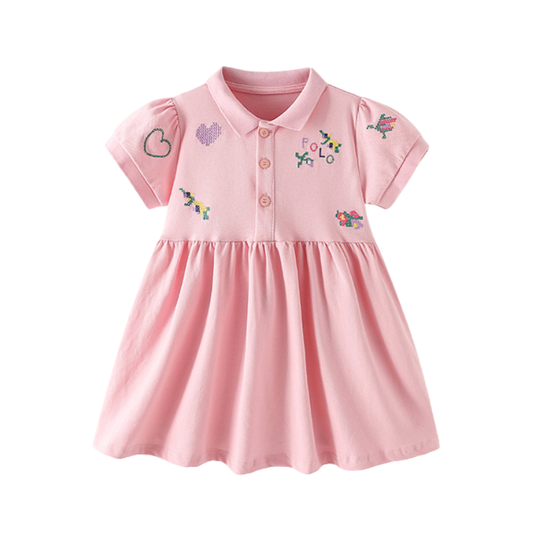 Vilda – Roze Polo Jurk