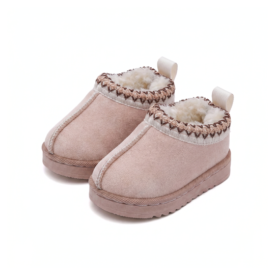 TinyBoots - Warme Suède Baby laarsjes Bontvoering