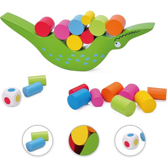 BalanceMaster™ – Houten Evenwichts- & Stapelspel voor Kinderen