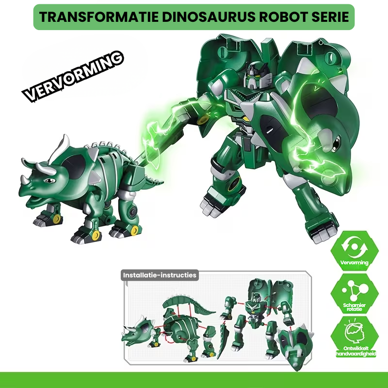 DinoBotix™ – DIY Transformeerbare Dino Robot