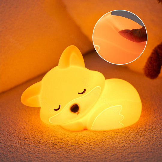 FoxGlow™ – Schattig Squishy Vos LED Nachtlampje – USB Oplaadbaar