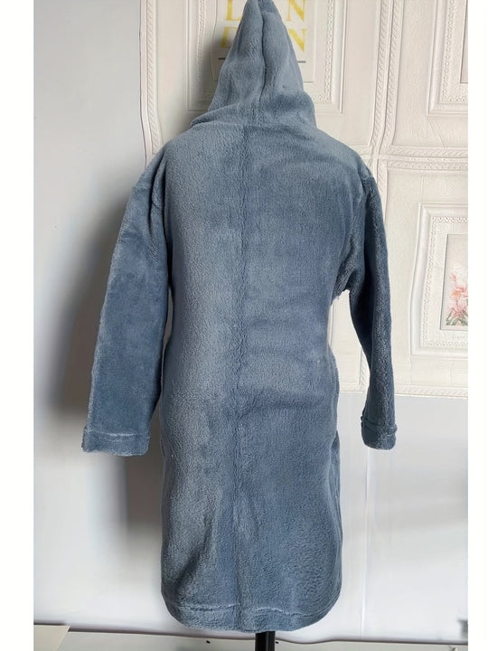 CozyCloud™ – Kinderbadjas van Flanel met Capuchon (1–15J)