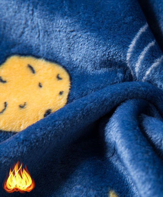 SpaceDreamRobe™ – Jongens Fleece Badjas met Capuchon en Astronautenprint