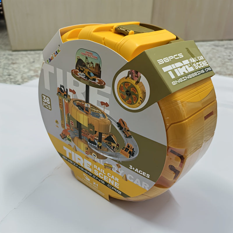 TrackTown™ – 38-delig Parkeergarage & Racebaan Speelset