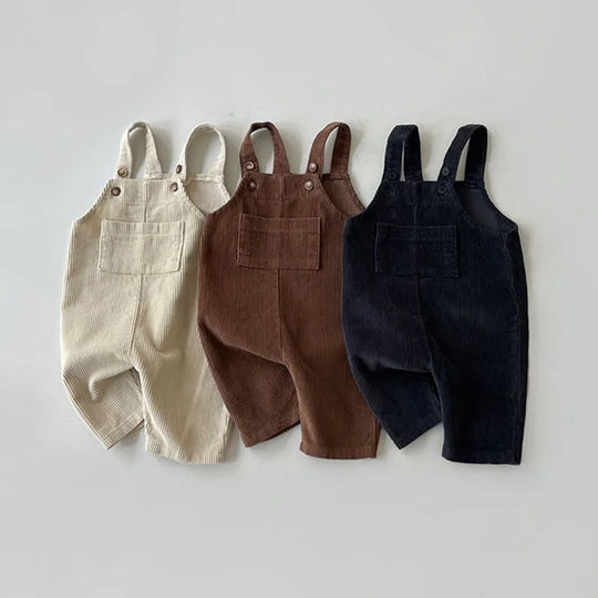CozyStride – Ribfluwelen Tuinbroek voor Baby’s