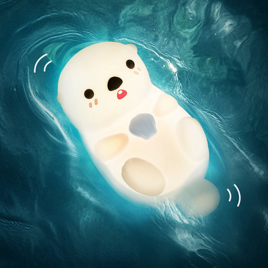 OtterGlow™ – Squishy LED Nachtlampje – Schattig & Eco-Vriendelijk
