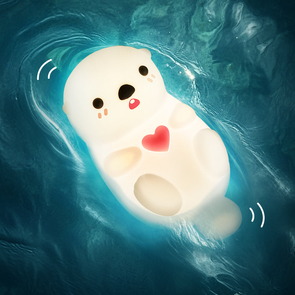 OtterGlow™ – Squishy LED Nachtlampje – Schattig & Eco-Vriendelijk
