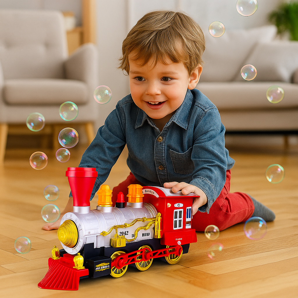 BubbelTrein™ – Rijdend Speelgoed met Bellenblaas