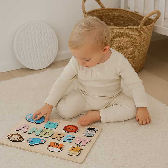 NamePuzzle – Gepersonaliseerde Houten Naampuzzel