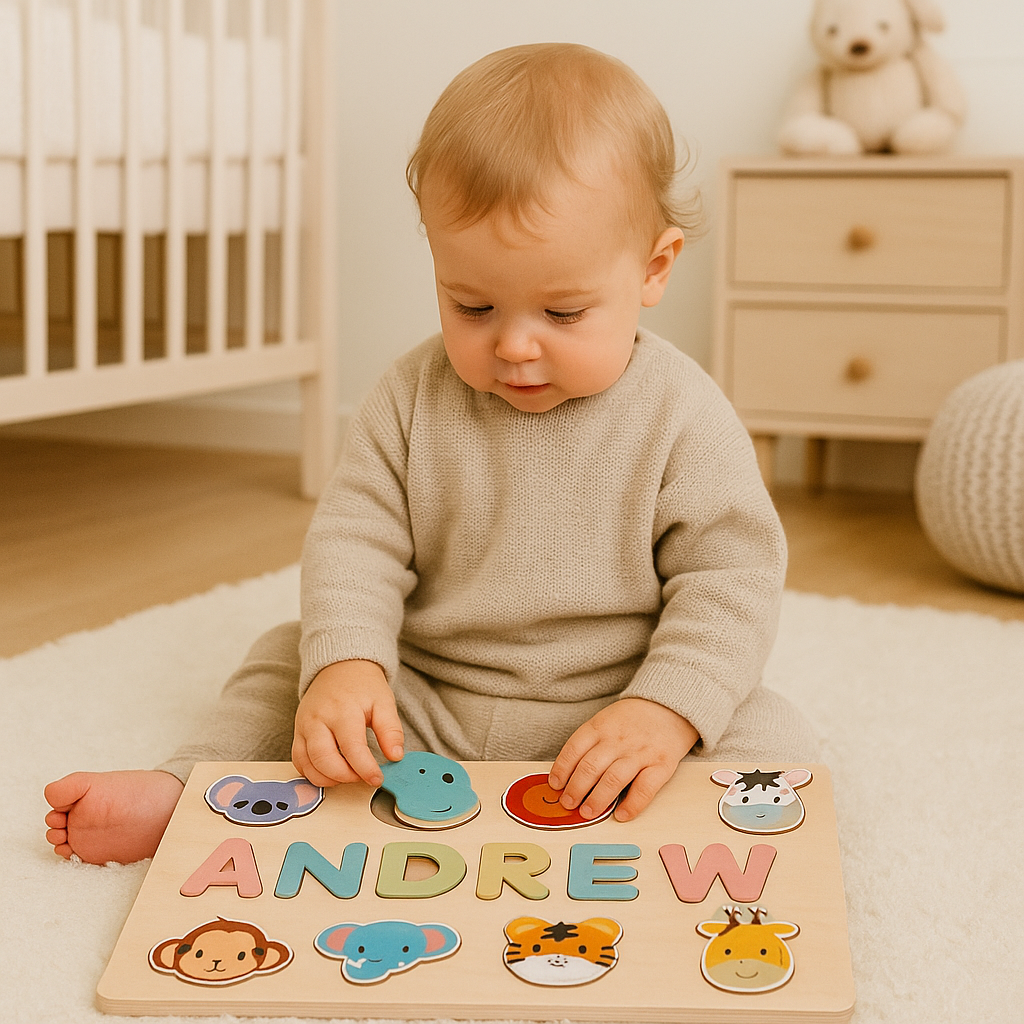 NamePuzzle – Gepersonaliseerde Houten Naampuzzel