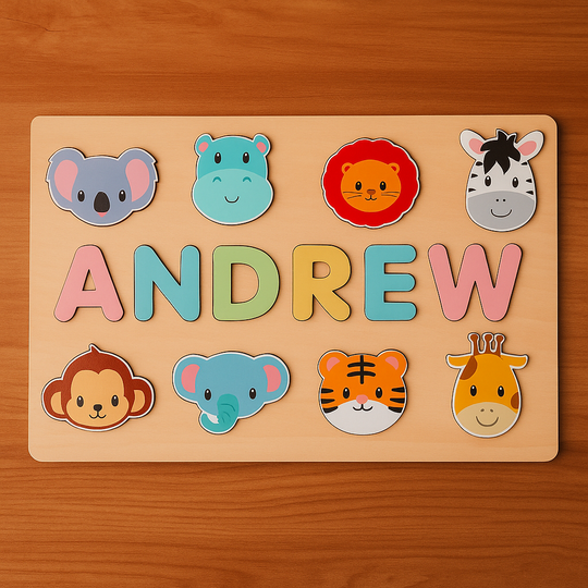 NamePuzzle – Gepersonaliseerde Houten Naampuzzel