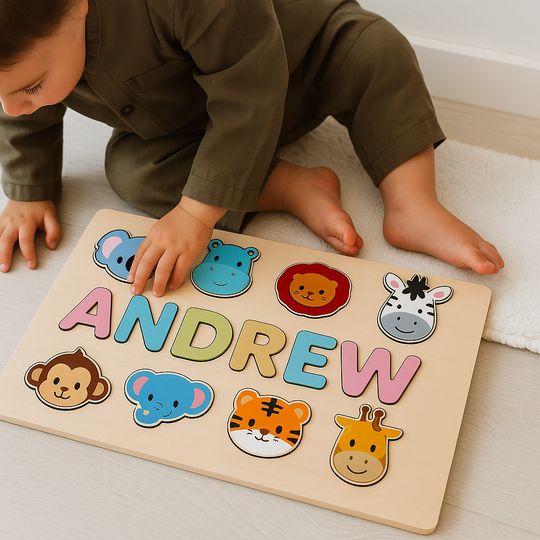 NamePuzzle – Gepersonaliseerde Houten Naampuzzel