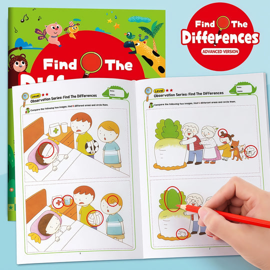 Zoek de verschillen™ – 2-Pack Activiteitenboek voor Oplettende Oogjes