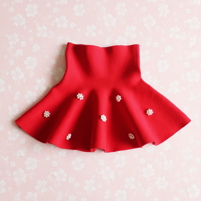 Perlette gebreide kinder rok look - Milo & Moon