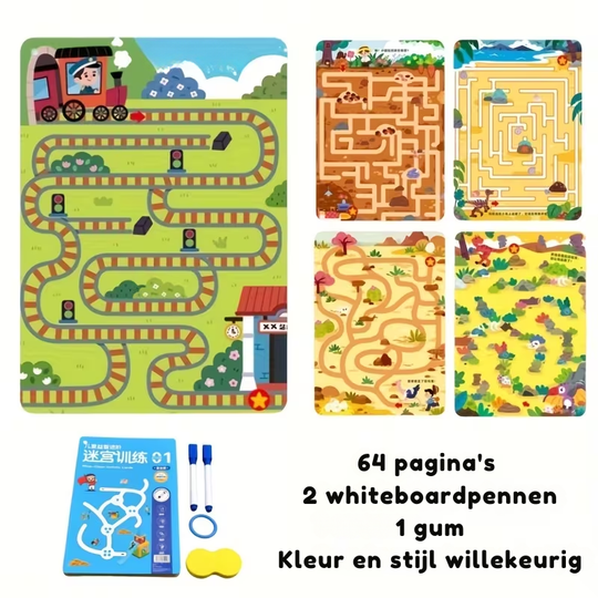 MazeMaster™ – 64-pagina Doolhof Trainingsboek